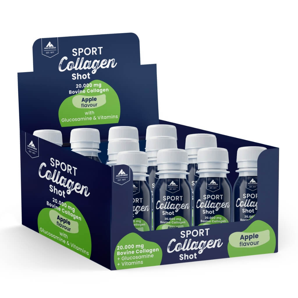 12x Multipower Sport Kollagen Shot Apfel im Vorteilspack