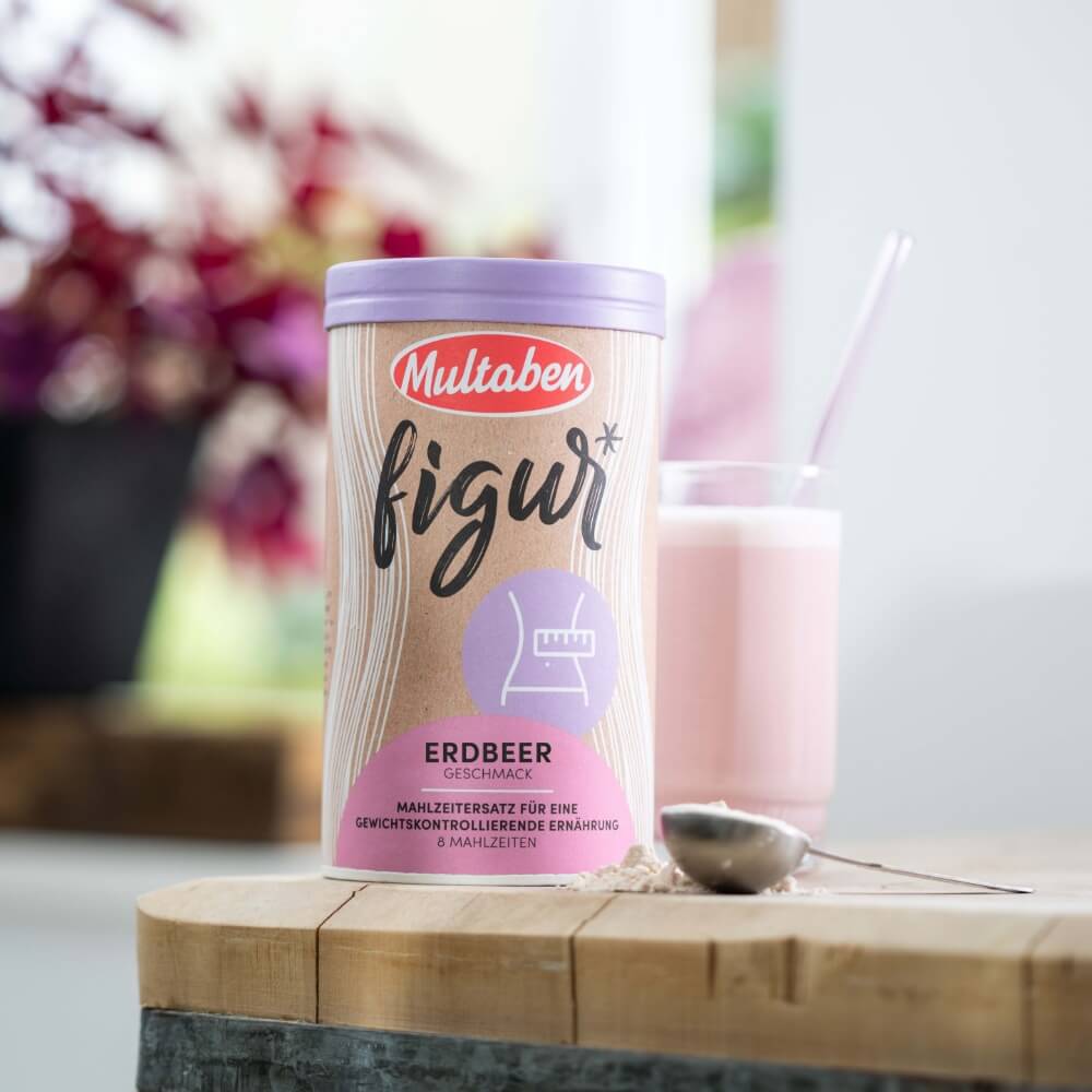 Multaben Figur Protein Shake Mahlzeitenersatz Erdbeere | 440g