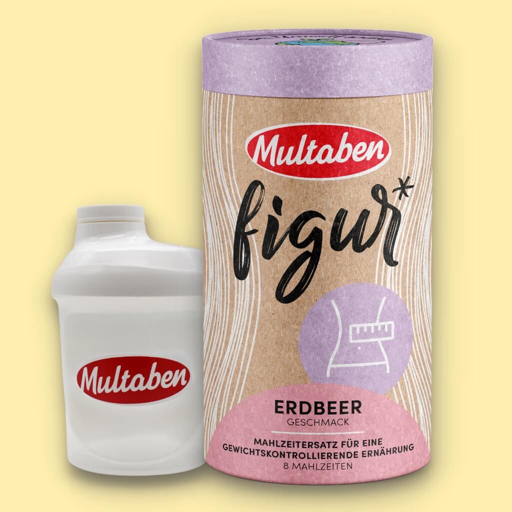 Multaben Figur Shake Erdbeere + Shaker | Vorteilspack
